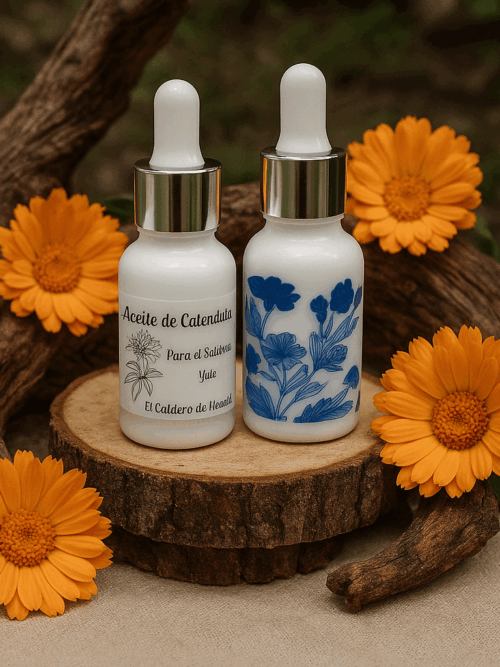 "Solsticio - Aceite de Caléndula Puro para Yule" 15ml.